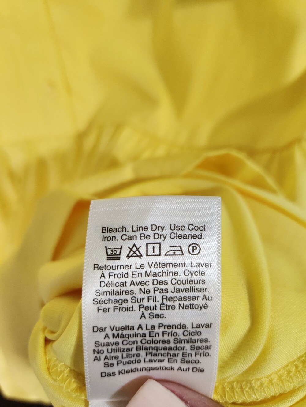 DKNY Bright Yellow Button-Down Ruffle Hem Mini Dress Size 10 - Picture 4 of 8